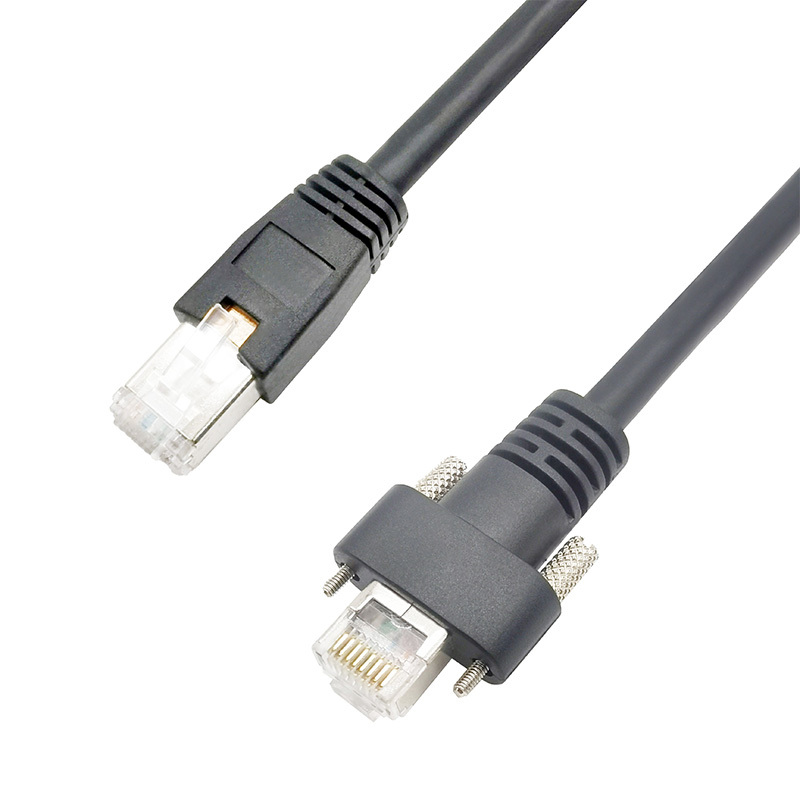 Industrial camera special network cable RJ45 8P8C Male to screw Male